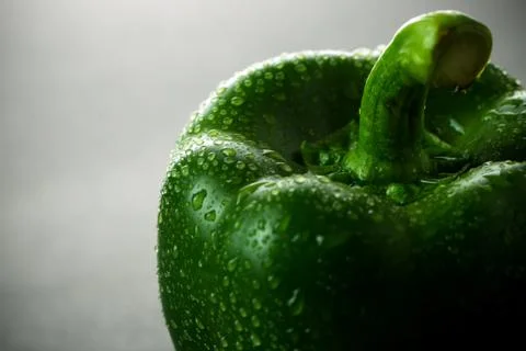 Green bell pepper Stock Photos