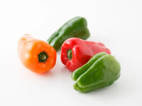 Green bell pepper Stock Photos