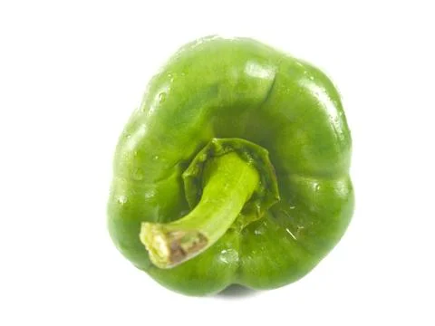 Green bell pepper 스톡 사진