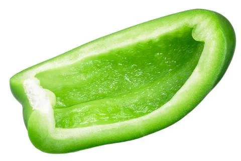 Green bell pepper slice Stock Photos