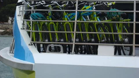 Green Bikes Foto stock