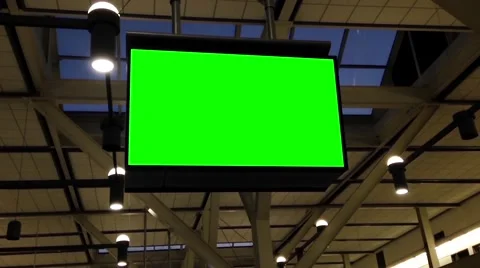 Green billboard for your ad. Stock Footage 52453626