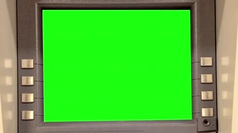 Green billboard for your at atm machine Stock Footage 40852349