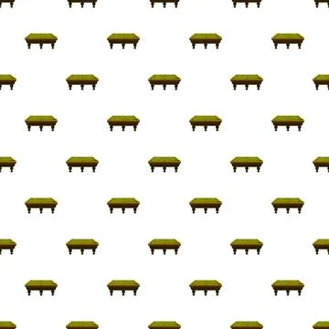 Green billiard table seamless pattern background Stock Illustration