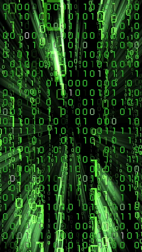 Green binary code - 3D animation Stock Footage 314078518