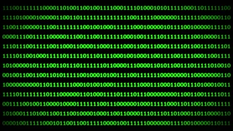 Green binary code on back background digital computer concept 스톡 동영상 160537310
