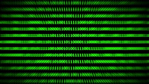 Green binary code on back background digital computer concept 스톡 동영상 160540232