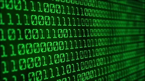 Green Binary code Background. Digital and Secure Data Concept Stock Footage 292852731