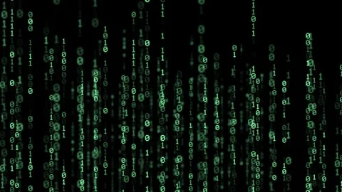 Green Binary code Background. Digital and Secure Data Concept Stock Footage 304284780