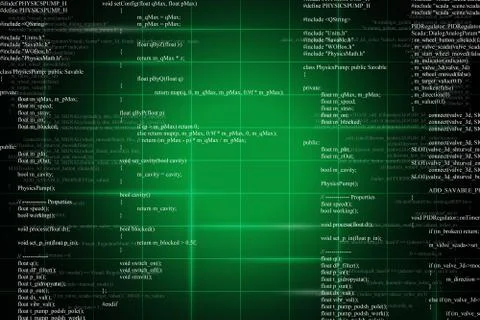 Green binary code on black イラスト素材