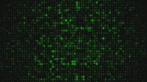 Green Binary Code Data Glitch Technology Background Stock Footage 262327494