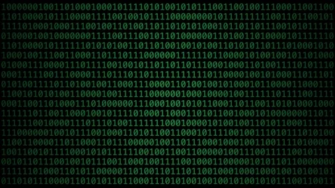 Green binary code digital background Stock Footage 324987873