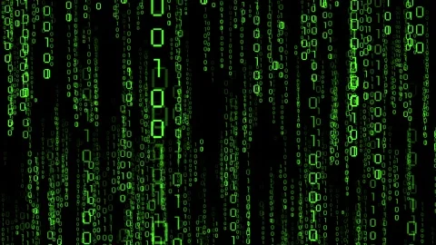 Green binary code falling down - matrix effect Vídeos de archivo 314199209