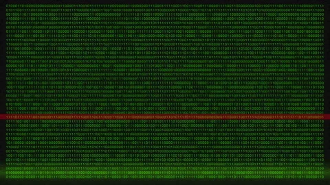 Green Binary Code Stock Footage 158396602