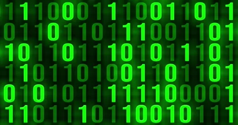 Green binary code Stock Footage 290859605