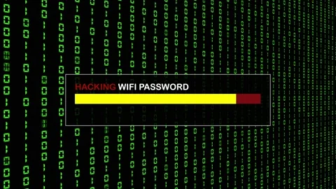 Green Binary Code Hacking System Abstract Background Concept Video stock 231328011