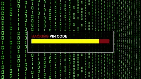 Green Binary Code Hacking System Abstract Background Concept Video stock 231328015