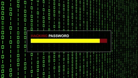 Green Binary Code Hacking System Abstract Background Concept Video stock 231328017