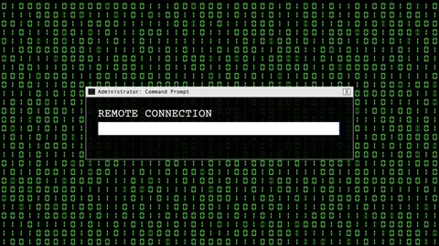 Green Binary Code Hacking System Abstract Background Concept Video stock 231328060