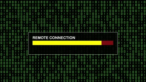 Green Binary Code Hacking System Abstract Background Concept Video stock 231328114