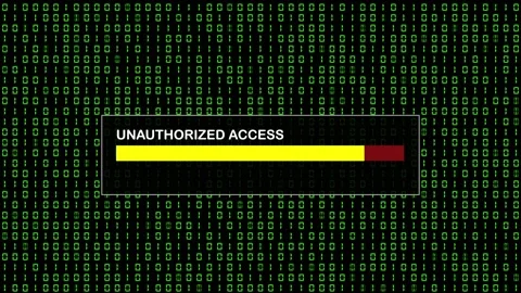 Green Binary Code Hacking System Abstract Background Concept Video stock 231328120