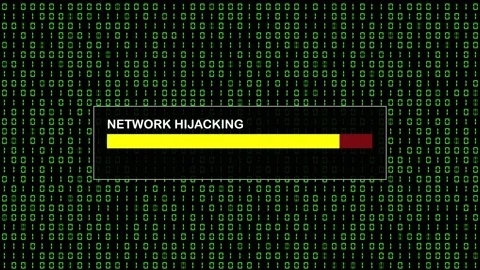 Green Binary Code Hacking System Abstract Background Concept Video stock 231328126