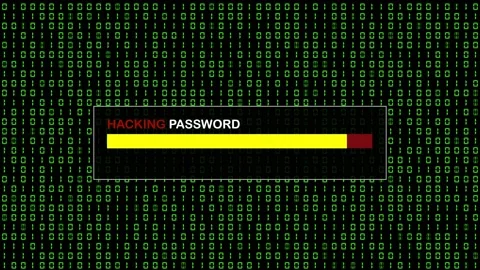 Green Binary Code Hacking System Abstract Background Concept Video stock 231328137