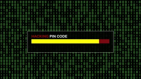 Green Binary Code Hacking System Abstract Background Concept Video stock 231328145