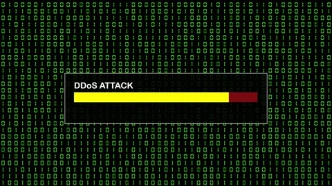 Green Binary Code Hacking System Abstract Background Concept Video stock 231328147