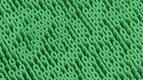 Green binary code isometric 3D Render background seamless loop animation Stock Footage 211257431