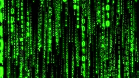 Green binary code - matrix, Internet, computers concept - 3D 4k animation Stock Footage 151192505