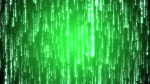 Green binary code - matrix, Internet, computers concept - 3D 4k animation Video stock 151192510