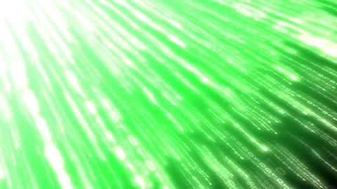 Green binary code - matrix, Internet, computers concept - 3D 4k animation Stock Footage 151192554