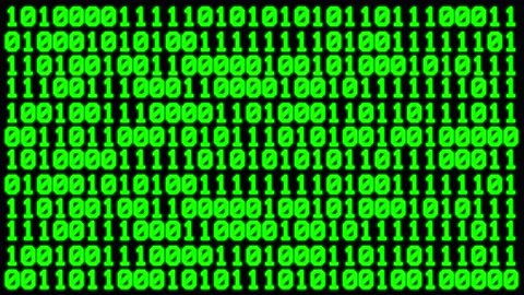 Green binary code numbers technology Vídeos de archivo 161275158