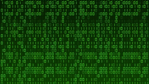 Green binary code scrolling vertically Stockbeeldmateriaal 115091340