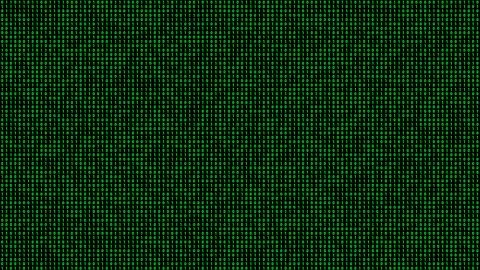 Green binary code stream on dark black background 스톡 일러스트