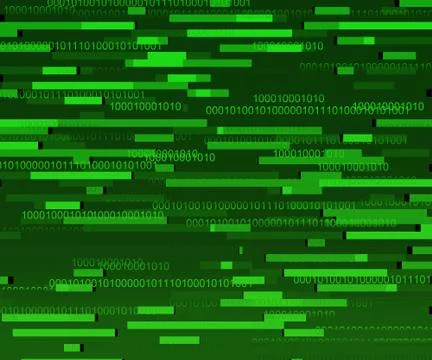 Green binary data texture イラスト素材