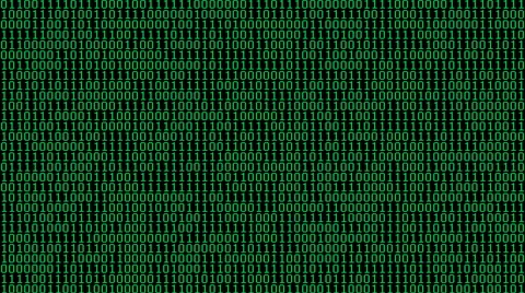 Green Binary Digits Screensaver (60fps) Stock Footage 64057398