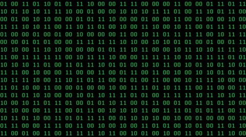 Green Binary Pairs Screensaver (25fps) Video stock 64054482