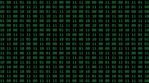 Green Binary Pairs Screensaver (30fps) Video stock 64054515