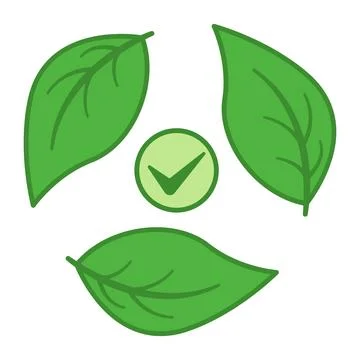 Green Bio Icon. Vector Icon. Biodegradable Recyclable Plastic Logo. Organic.. Stock Illustration