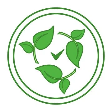 Green Bio Icon. Vector Icon. Biodegradable Product. Label for Natural and O.. Stock Illustration