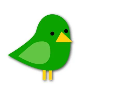 Green bird Stock Illustration