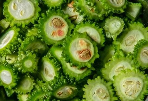 The green bitermilon Stock Photos