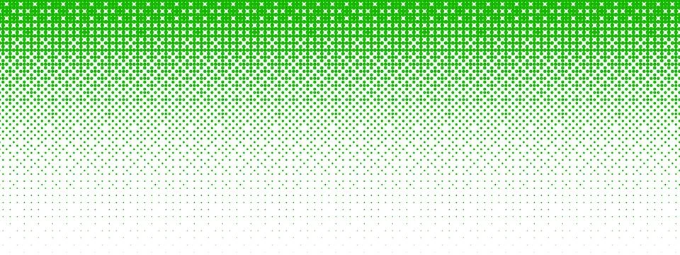 Green bitmap gradient texture. Fading pixelated 8 bit gradation pattern Stock Illustration