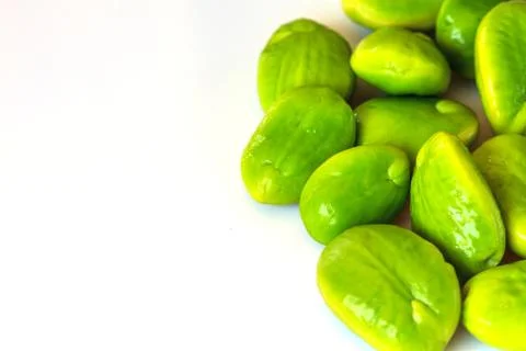 Green bitter beans Foto stock