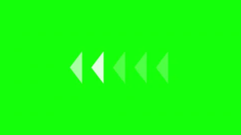 Green Black Arrow Horizontal 16:9 Green Screen Stock Footage 340461874