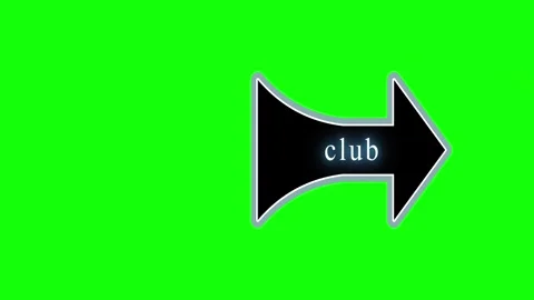 Green Black Arrow Screen Horizontal 16:9 Green Screen Video stock 340458357