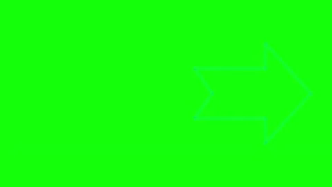 Green Black Arrow Screen Horizontal 16:9 Green Screen Video stock 340461546
