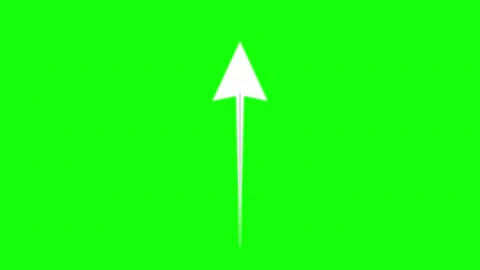 Green Black Arrow Screen Horizontal 16:9 Green Screen Stock Footage 340461902